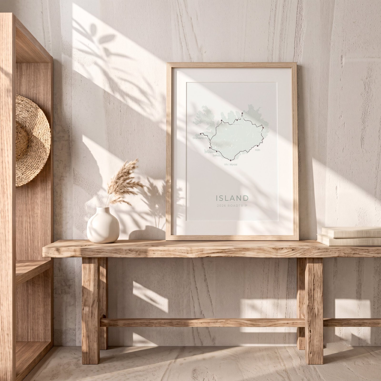 Custom Iceland Ring Road map poster
