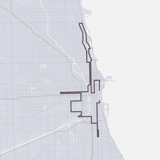 Personalized Chicago Marathon Course Map poster