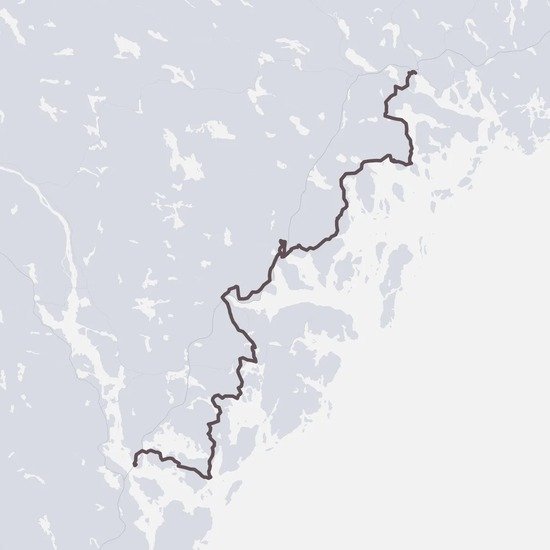 Personalized High Coast Trail (Höga Kustenleden) Map poster