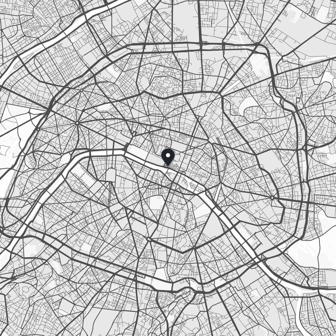 Paris Map Poster
