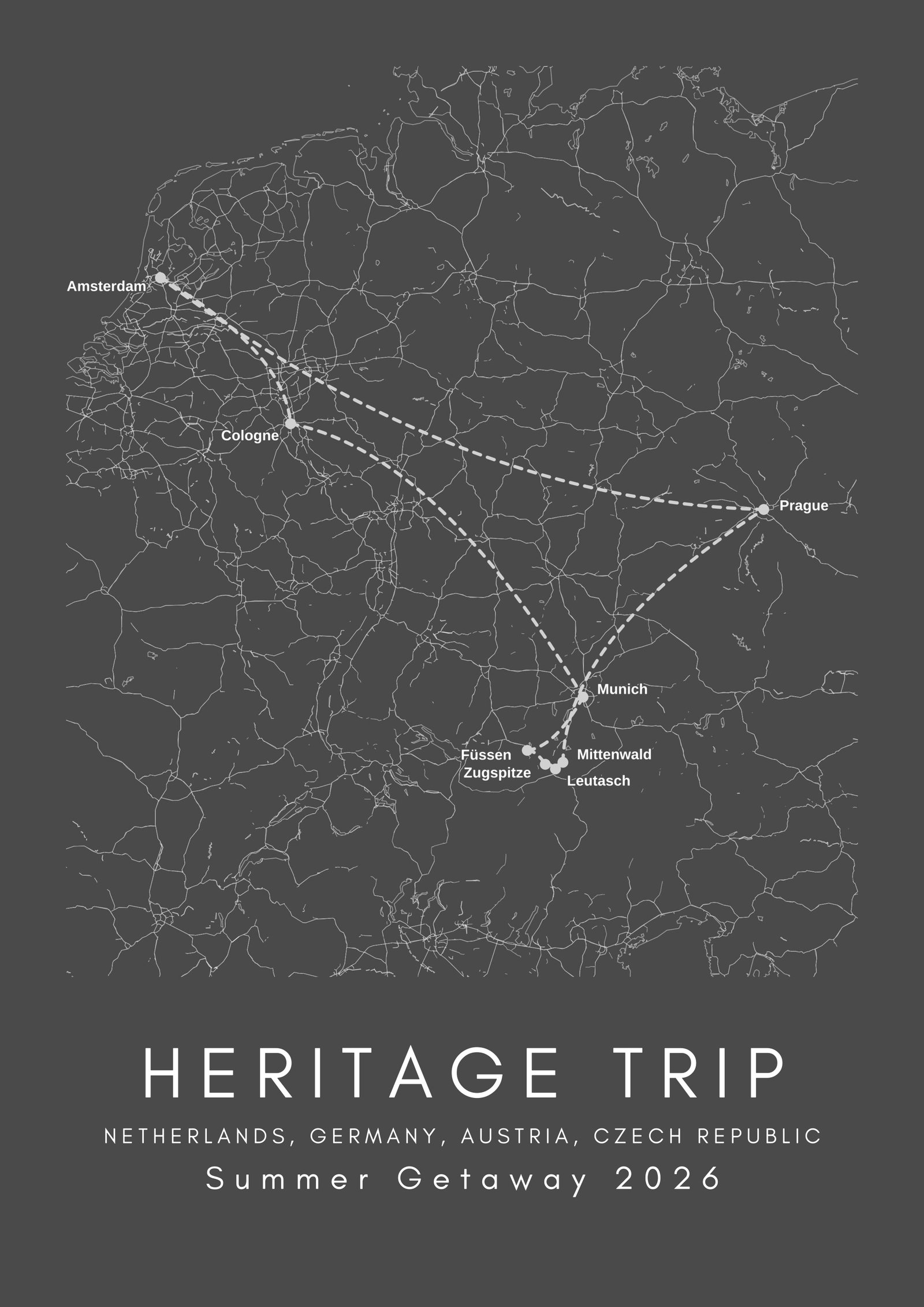 Affiche Roadtrip Détaillée